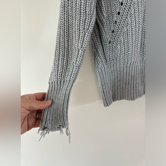 Zadig & Voltaire Moore Light Grey Hooded Knit Cardigan Sweater Size XS/S - Picture 4 of 14